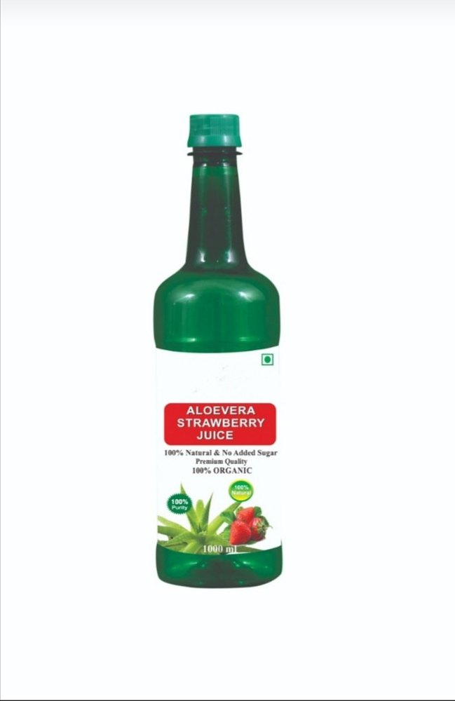 Aayu Alovera Strawberry Juice, Packaging Type: Bottle, 1000 ml