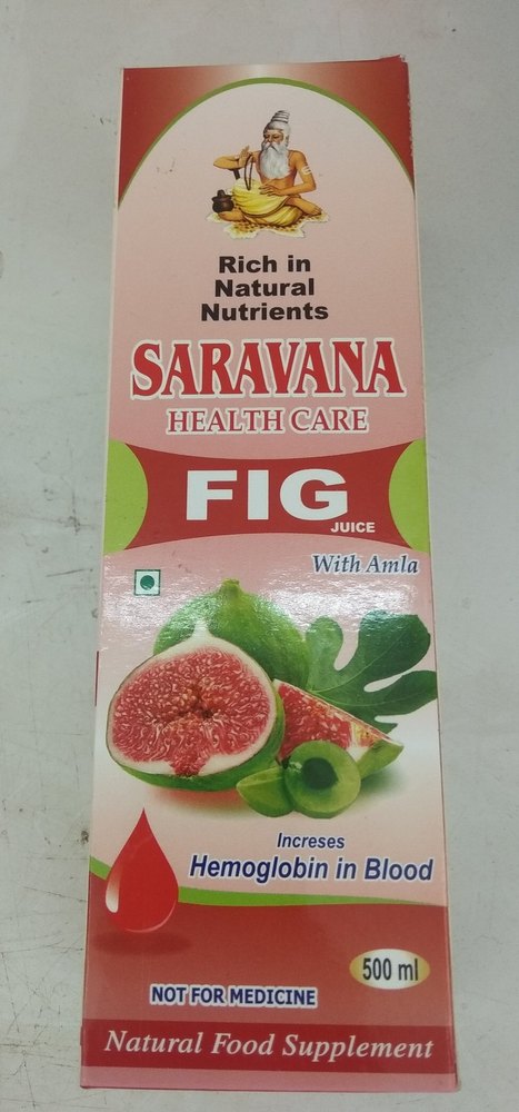 Bottle SARAVANA FIG JUICE, Packaging Size: 500 ml