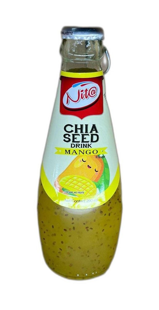Bottle Soft Drink Mango Chia Seeds Drinks, Liquid, Packaging Size: 290ml