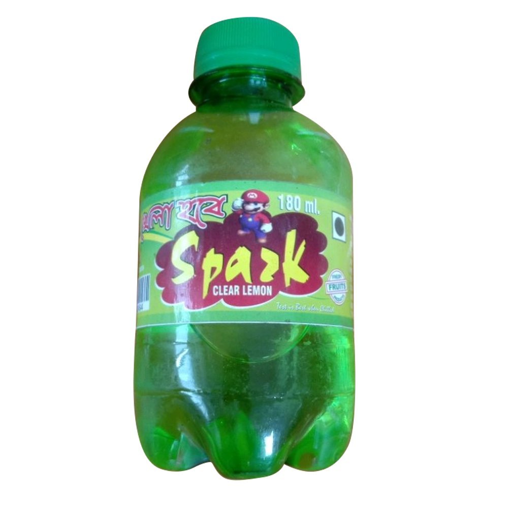 Green 180ml Spazk Lemon Drink, Packaging Type: Bottle