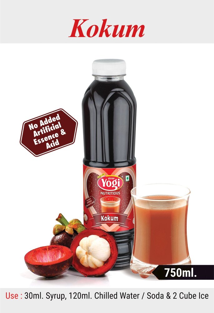 Brown Kokum Sarbat Syrup, Packaging Size: 750ml, Packaging Type: Bottle