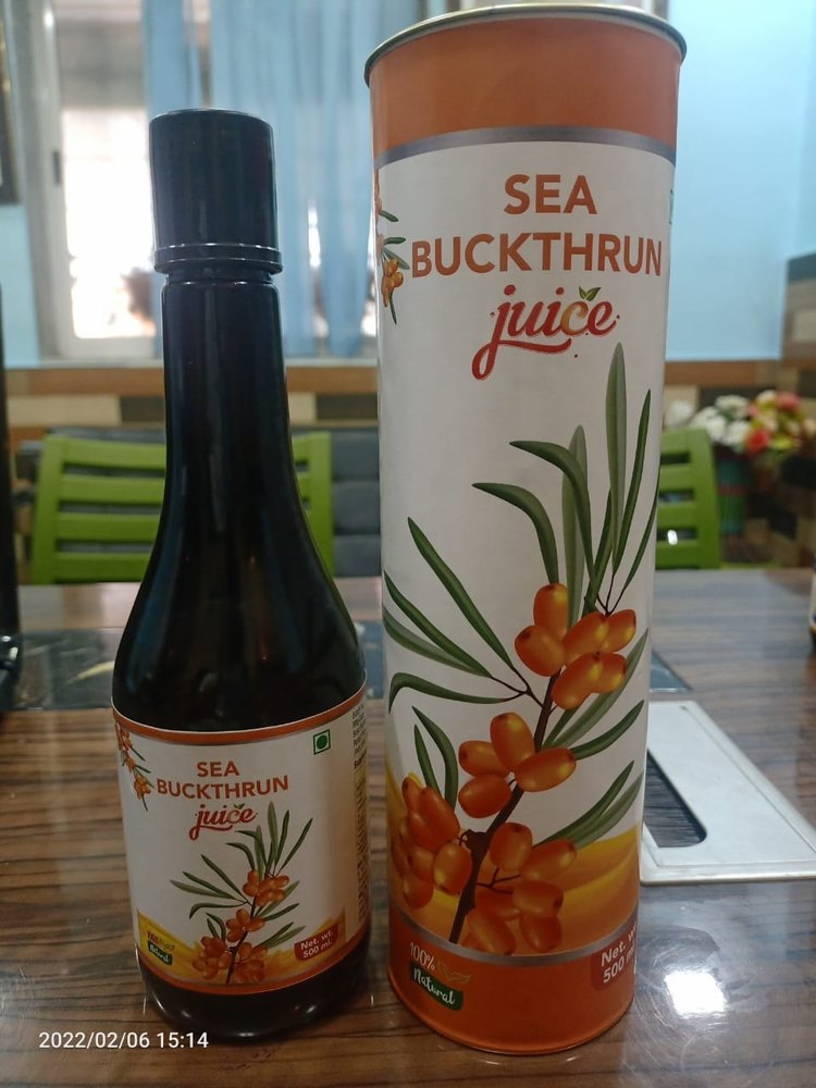 Sovam Yellow Sea buckthorn juice 500 Ml Packing With Box Pack Rate 170 Rupes, Packaging Type: Bottle