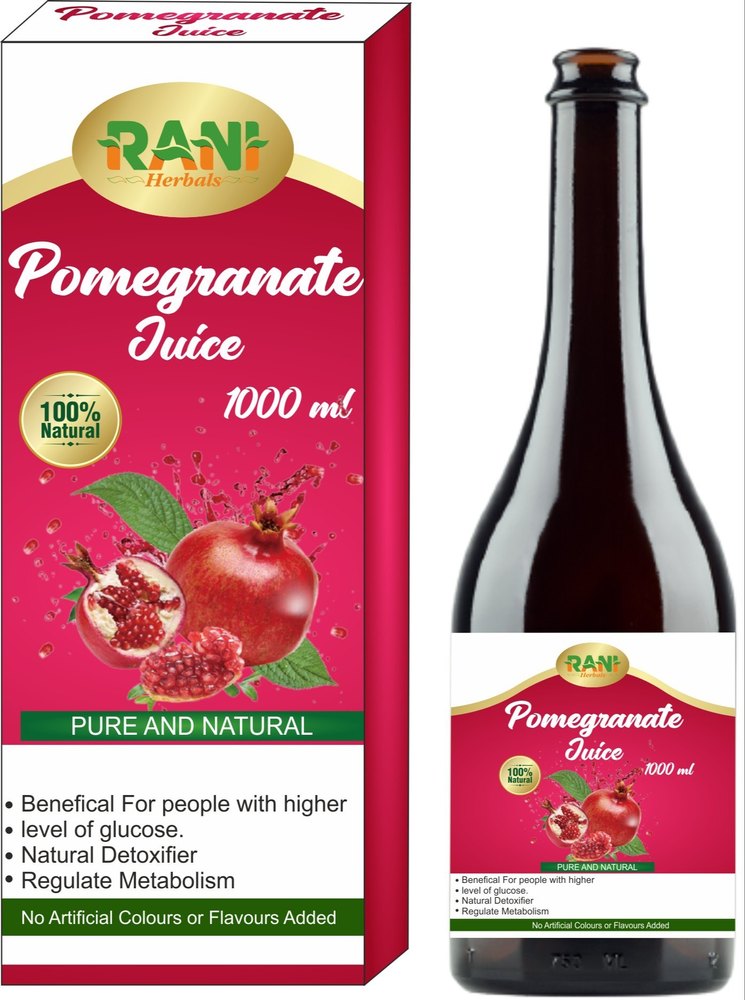 Red Organic Pomegranate Juice, Packaging Size: 500 ml, Packaging Type: Plastic Bottle