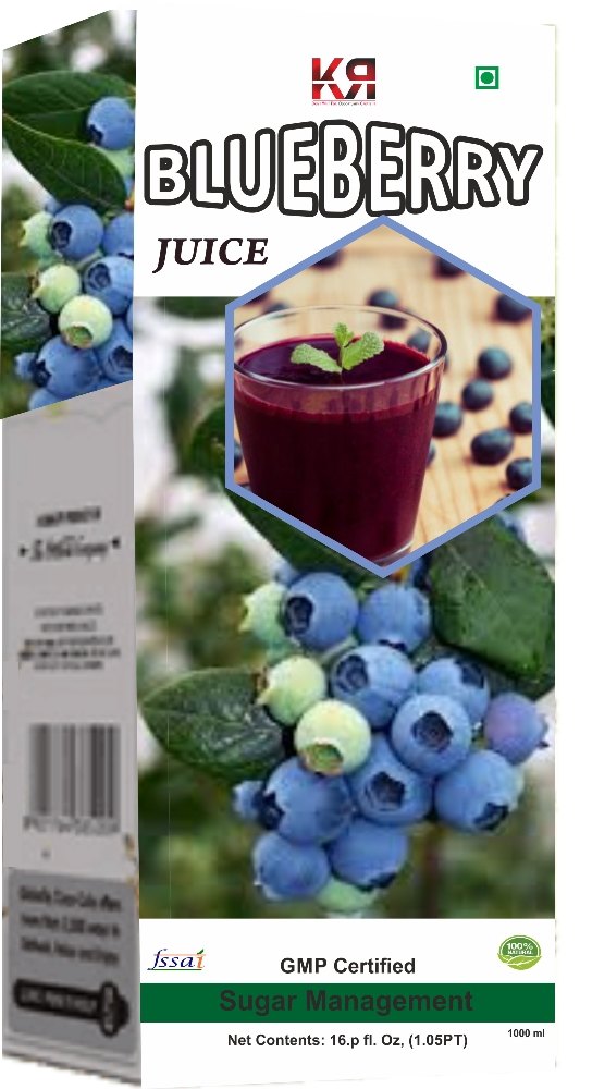 KR Enterprises Blue Berry Juice, Packaging Type: Bottle