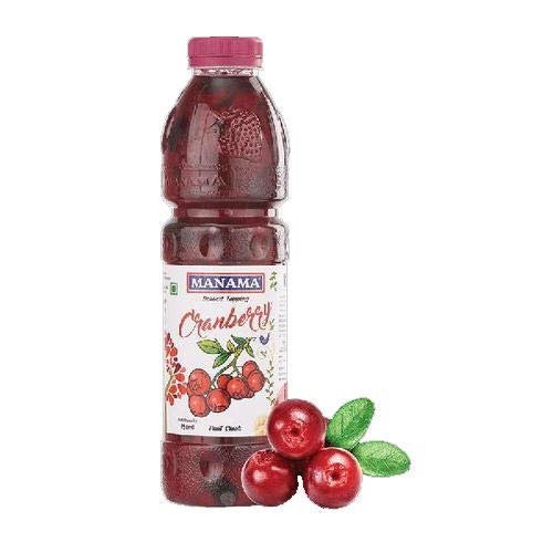 Liquid Manama Cranberry Fruit Juice, Packaging Type: Bottles, Packaging Size: 750 Ml