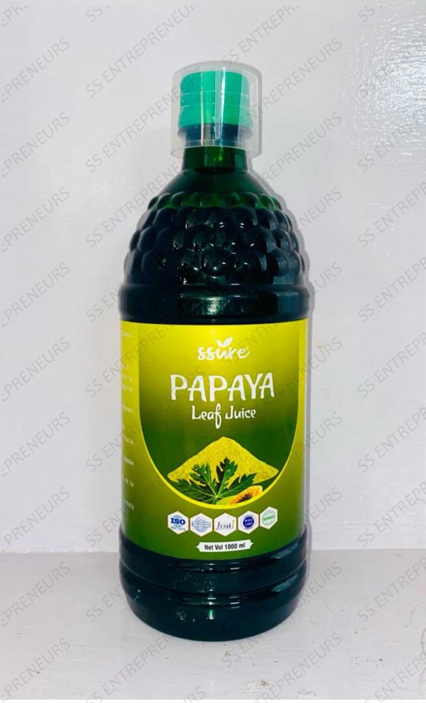 Papaya Leaf Juice, Packaging Type: Bottle, 1000ml