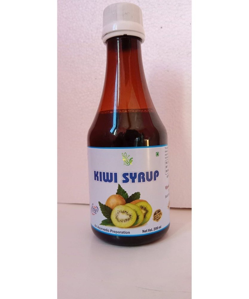 Natural Glass Bottle 200ML Kiwi Syrup