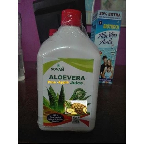 Herbal Mix Fruit Aloevera Pine Apple Juice, Packaging Size: 1000 mL, Packaging Type: Bottle