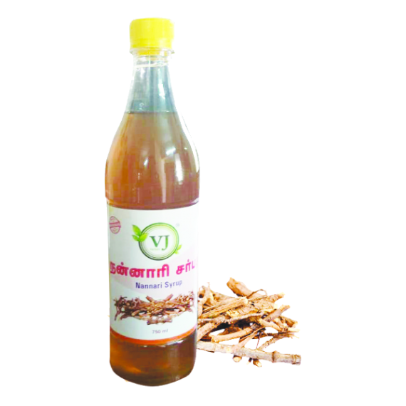 Syrup V.J. Nannari Sarbath, For Personal, Packaging Type: Bottle