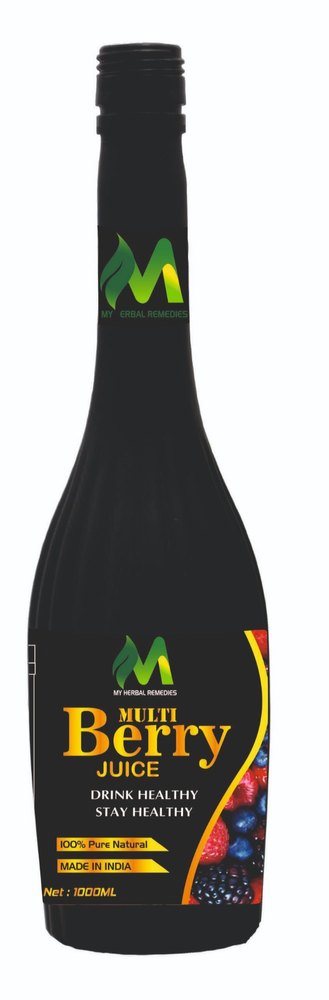 My Herbals Berries Mixed Berry Juice 1000ml, Packaging Type: Bottle Packing
