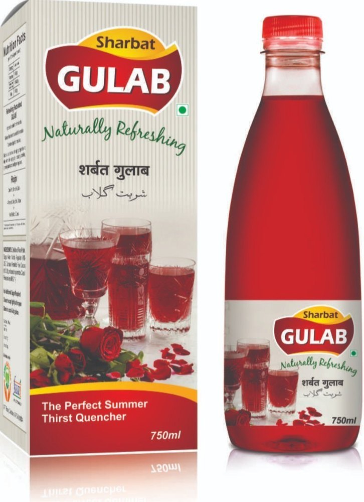 Jamia Remedies Rose Gulab Sharbat, Packaging Size: 750ml, Packaging Type: Bottle