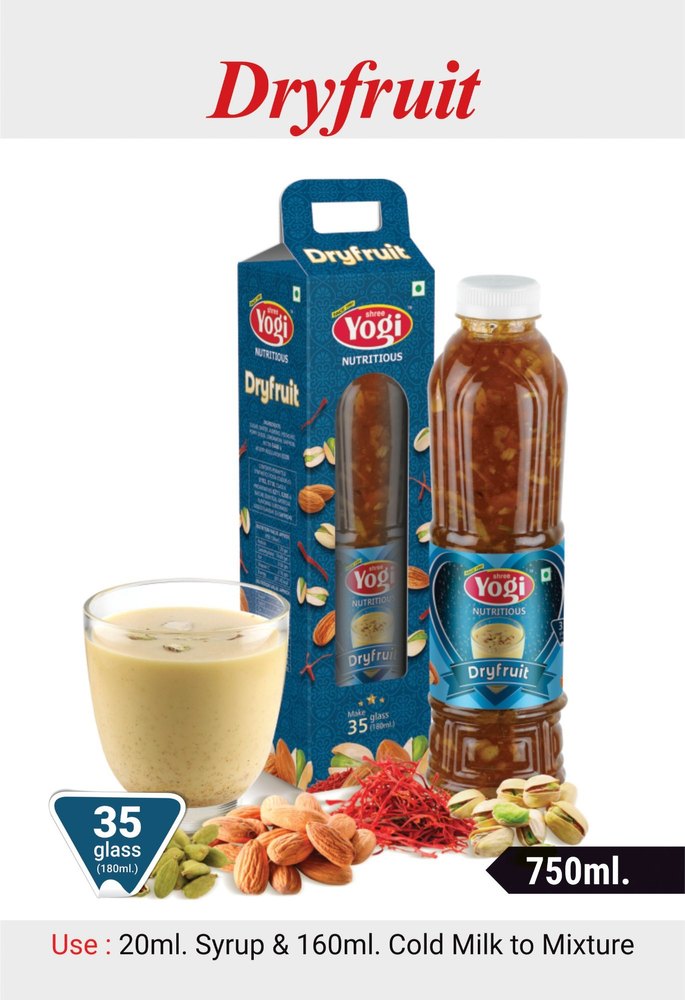 Yogi Cold Milk Dry fruit Sarbat Syrup, Packaging Size: 700ml