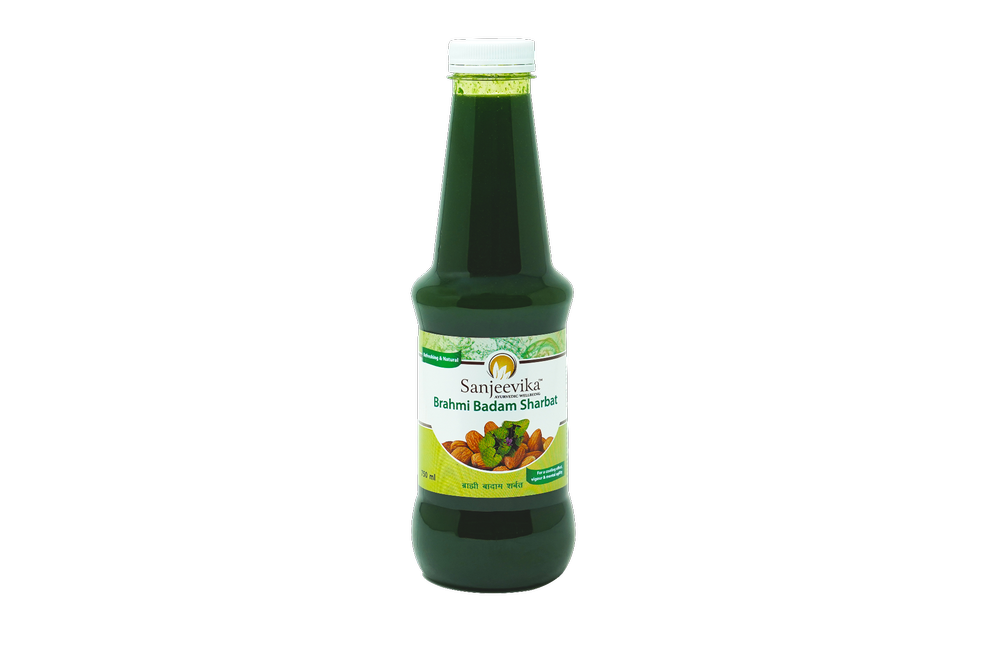 Sanjeeivka Brahmi Badam Sharbat, Packaging Size: 750 ml, Packaging Type: Pet Bottle