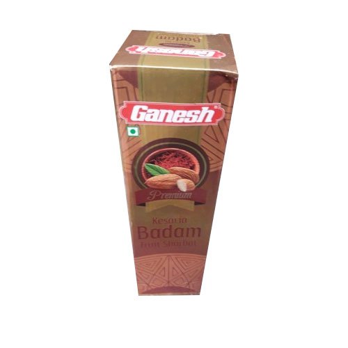 Ganesh Kesar Badam Sharbat, Packaging Size: 700 ml, Packaging Type: Box