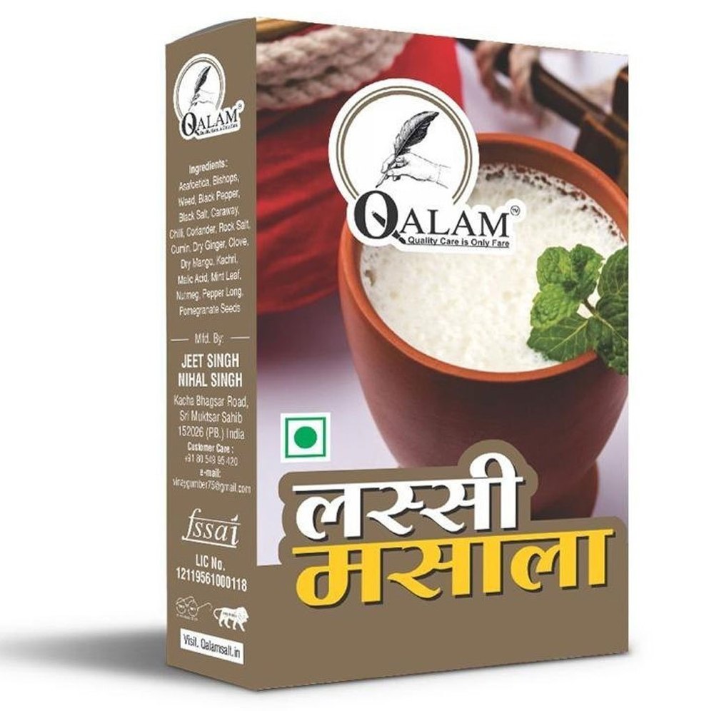 Qalam 100gm Lassi Masala, Packaging Type: Box