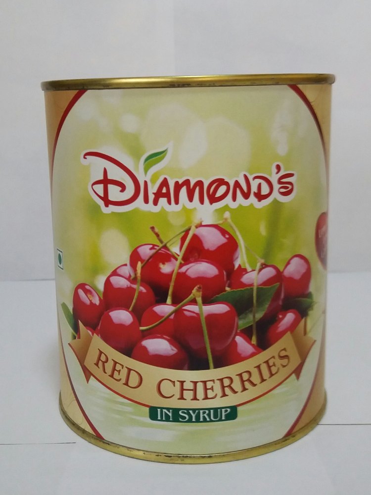 Diamond\'s 1 Red Cherries in Syrup, Packaging Type: Tin, Packaging Size: 850 Gram