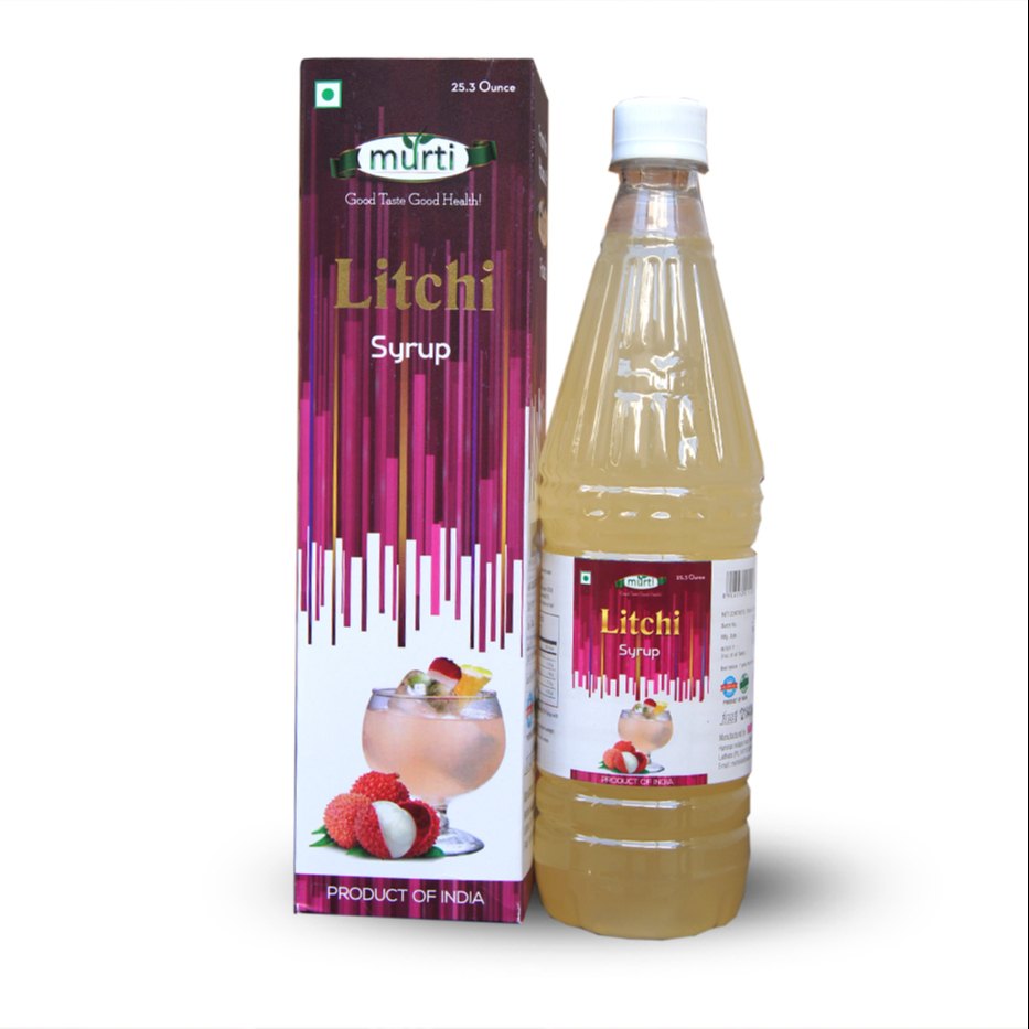 Murti Litchi Syrup, Pack Size: 750 mL