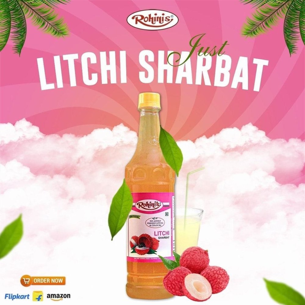 Rohinis Litchi Lychee In Syrup, Sharbhat
