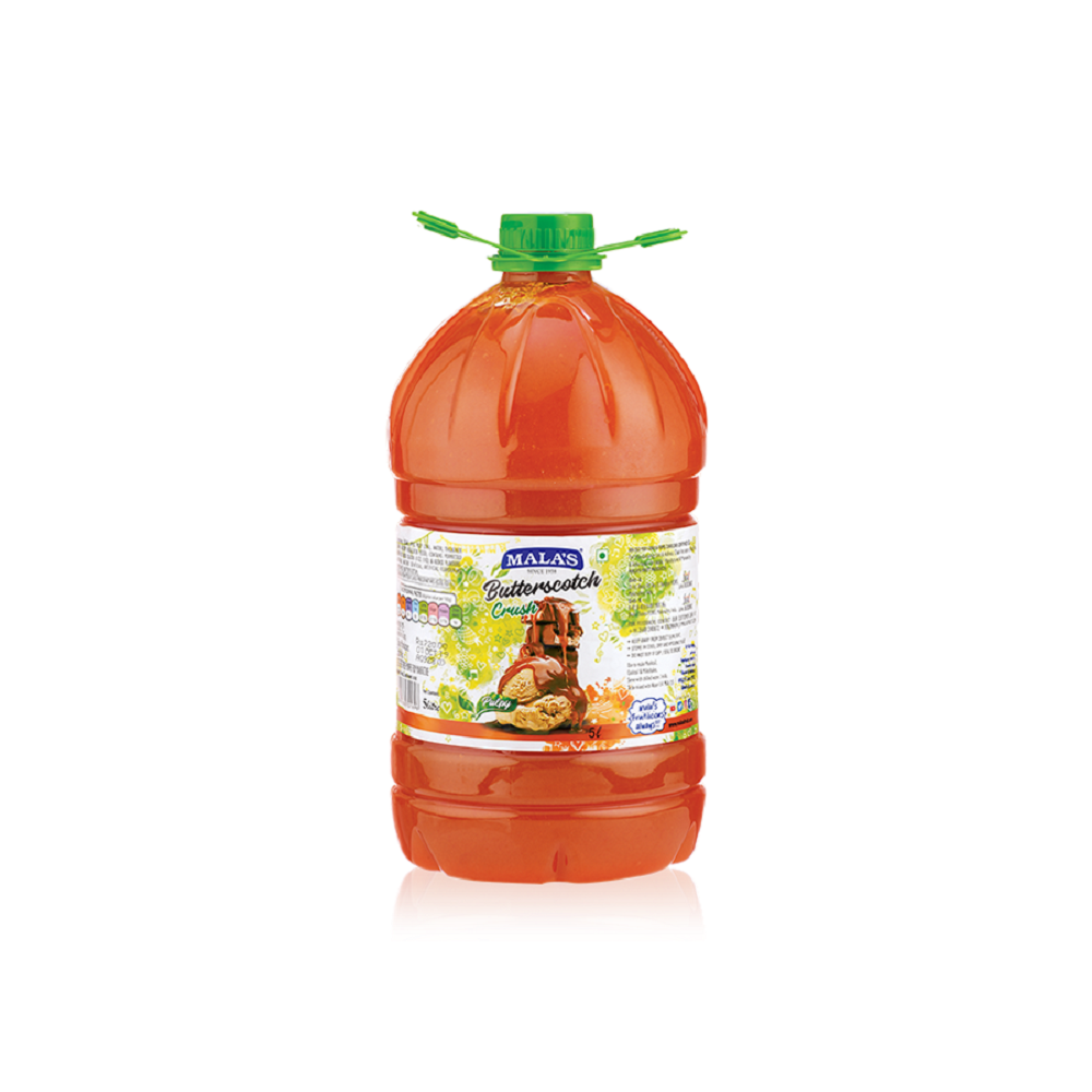 Orange Malas Delicious Butterscotch Crush, Packaging Type: Can, Packaging Size: 5L