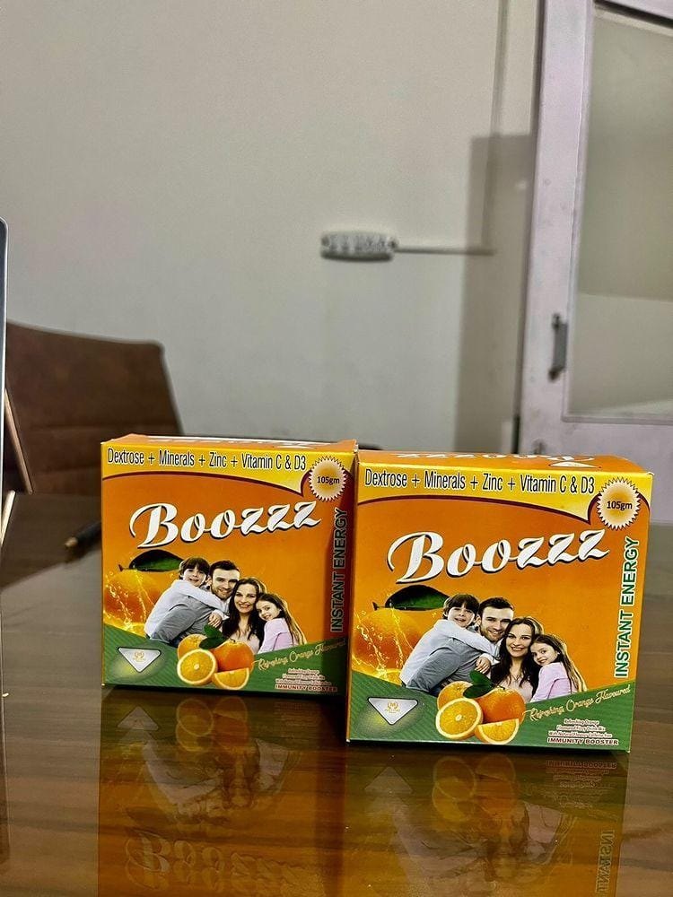 Boozzz Orange Instant Energy Drink Powder, Packaging Type: 105 Gm