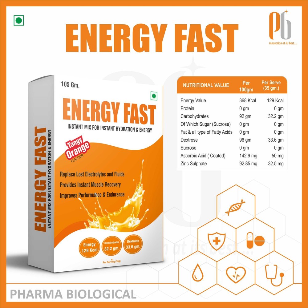 Orange Enegy Fast Glucose 105 Gm