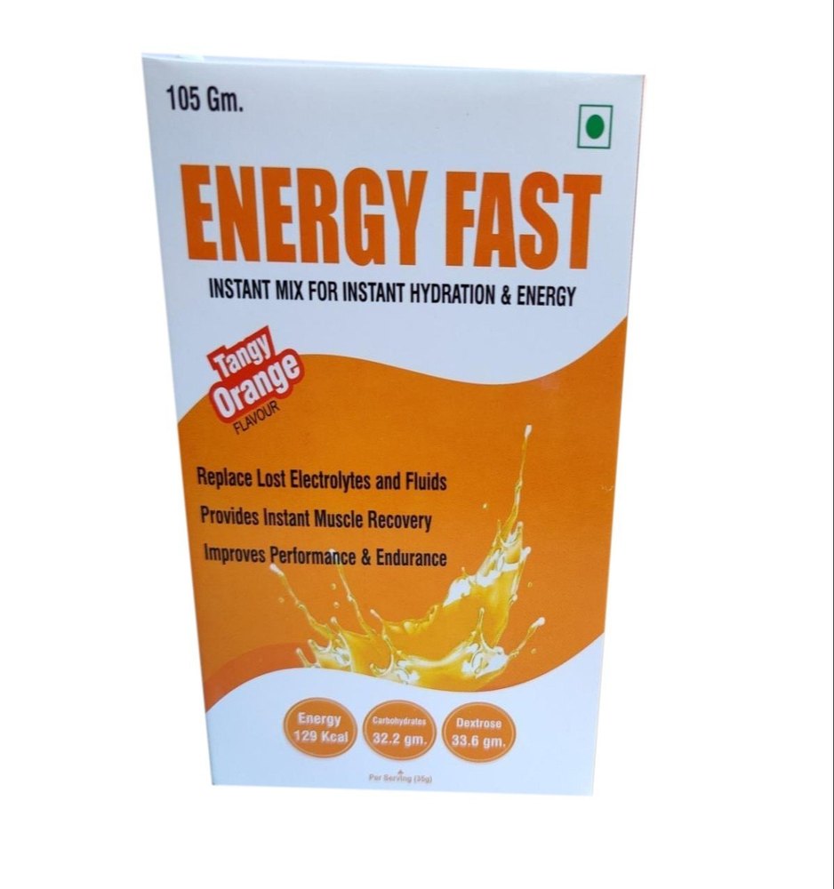 Energy Fast Orange Flavor Hydration Drink, Packaging Size: 105g