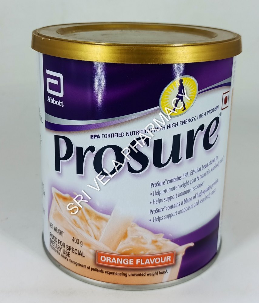 Prosure Powder Orange, Packaging Size: 400 GM, Packaging Type: Tin