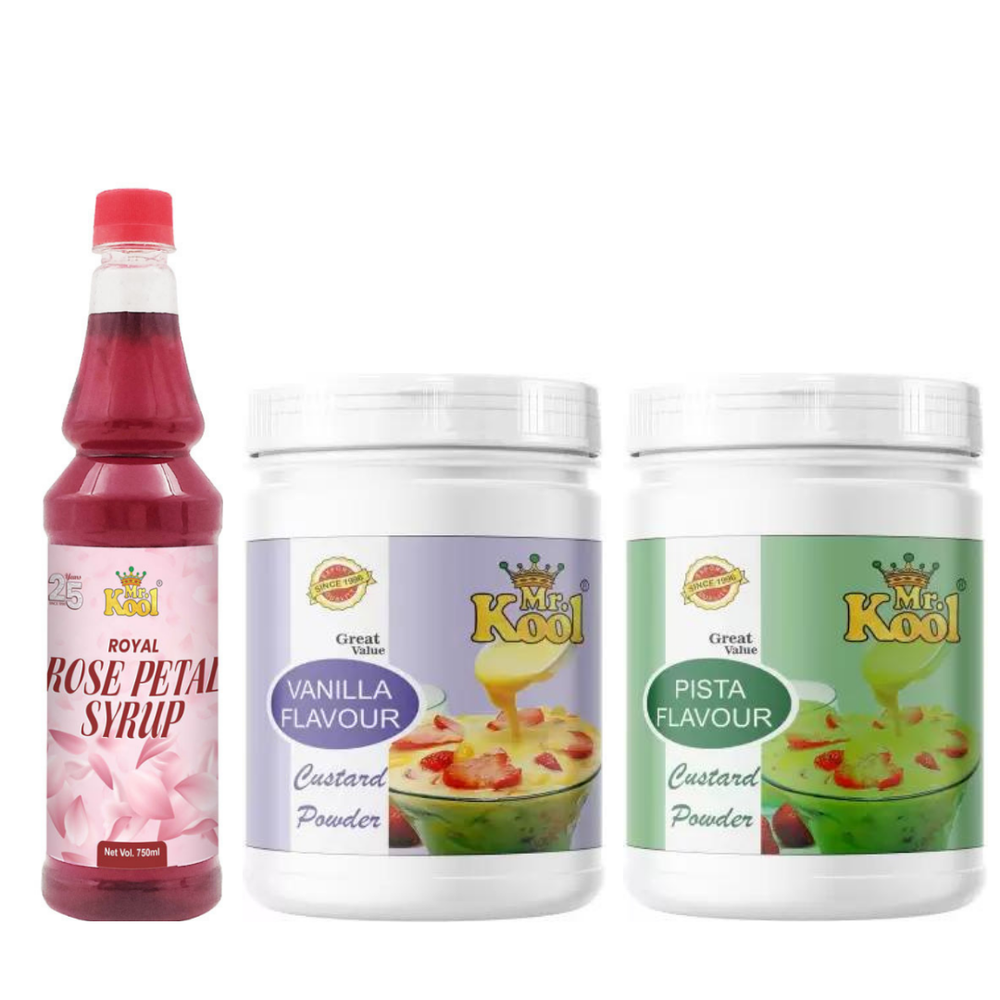 MR.KOOL Milk Based Rose Syrup, Packaging Size: 750 ML, Packaging Type: Plastic Bottle