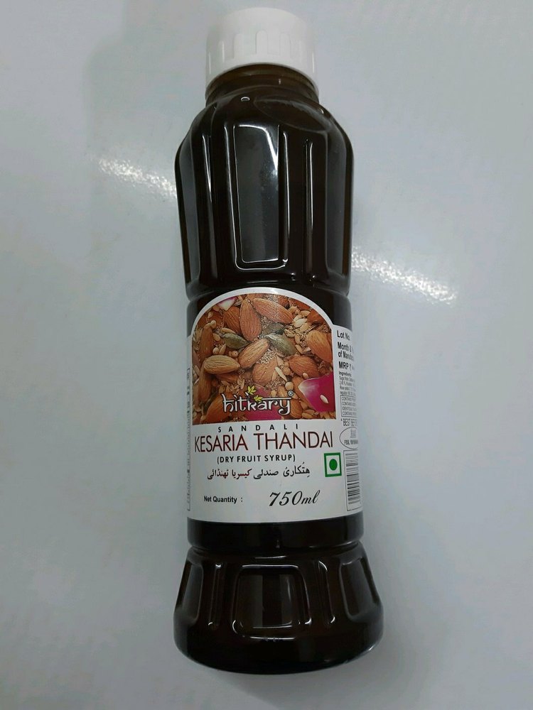 Kesaria Thandai Hitkary, Packaging Size: 1000 Ml, Packaging Type: Plastic Bottle