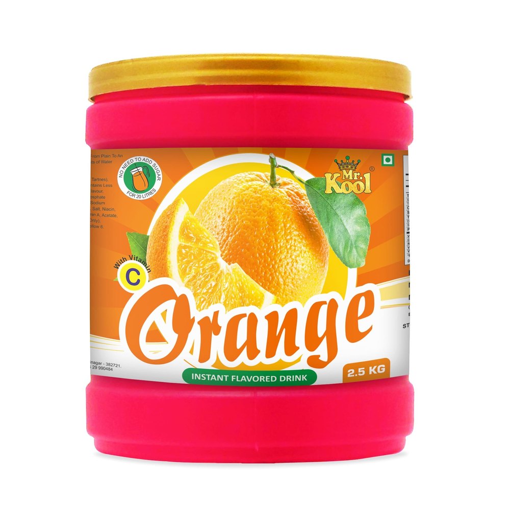 Mr.kool Orange Juice Powder, Packaging Size: 500gm, Packaging Type: Pouch & Bag