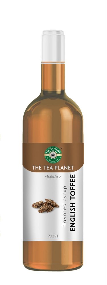 Bottle The Tea Planet Syrup - English Toffee Flavored 700 mL, 91051, Liquid