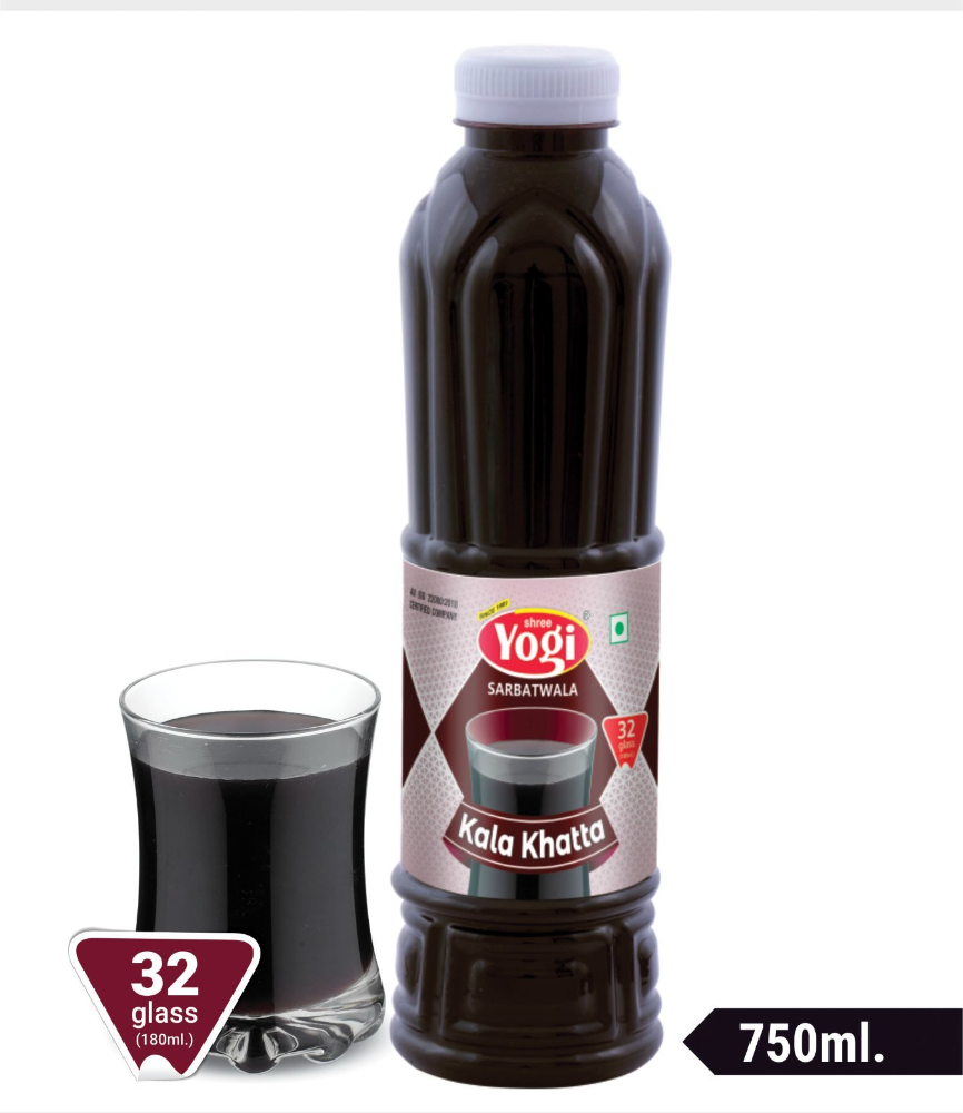 Yogi Kala Khatta Sarbat Syrup