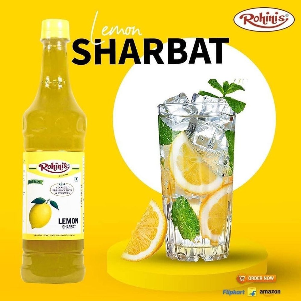 Rohini\'s Lemon Juice Syrup, Sharbhat