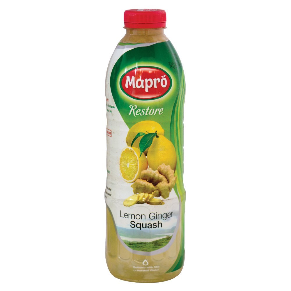 Bottle 1L Mapro Lemon Ginger Squash
