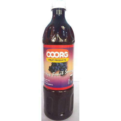 Coorg Grapes Squash, Packaging Type: Plastic Pet Bottle, 700 ml