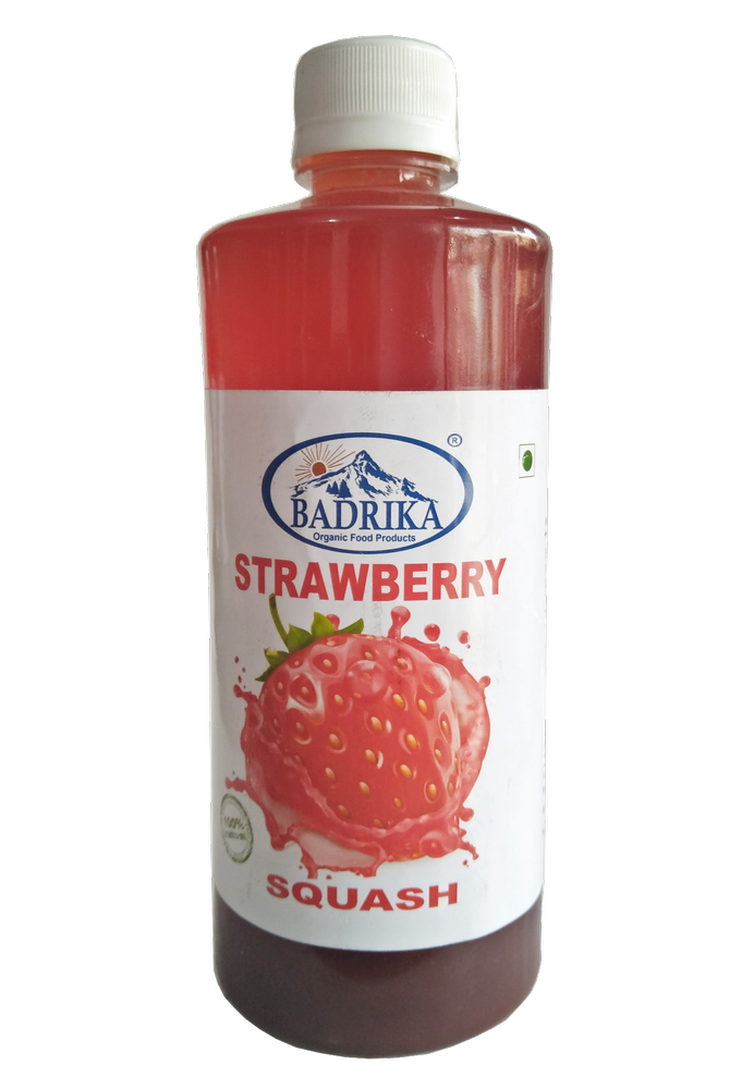 Plastic Badrika Pure Natural Strawberry Squash 650 ML
