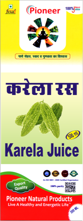 Karela Juice 500 ml, Packaging Type: Bottles