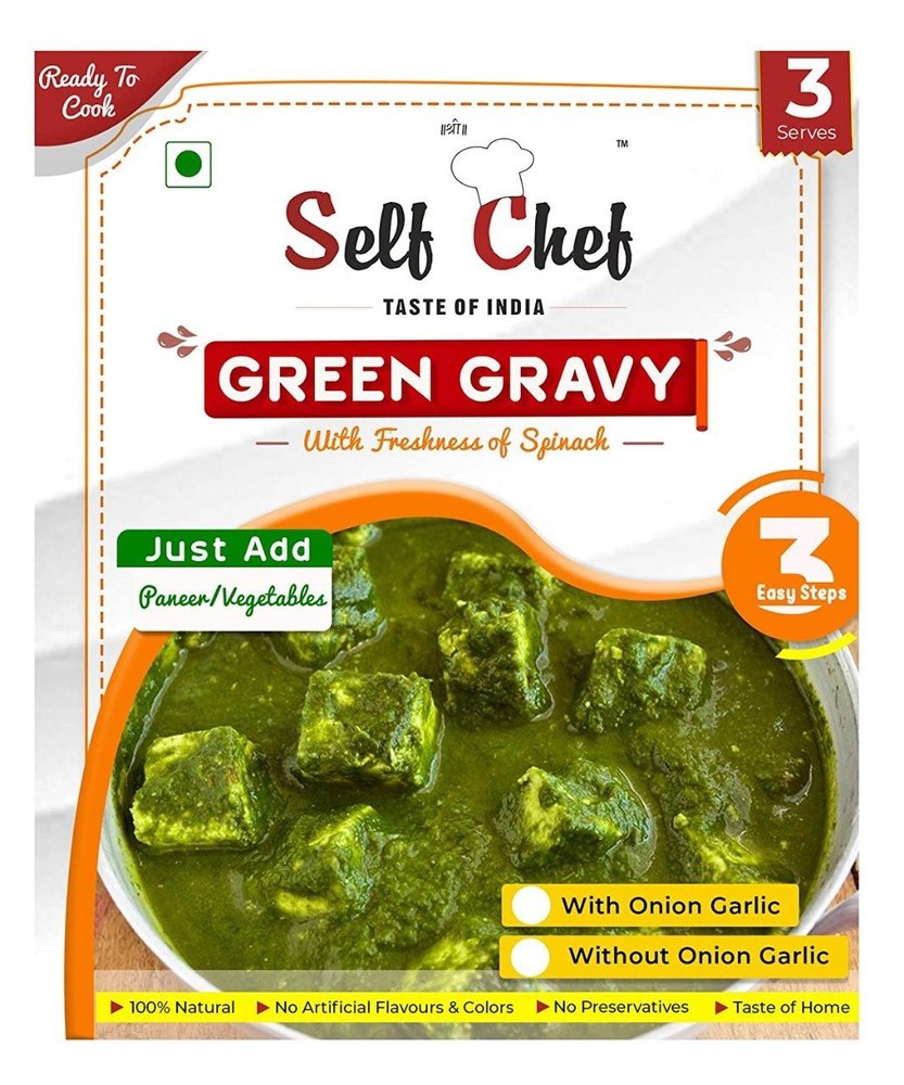 Shelf Chef Green Gravy, Packaging Type: Packets