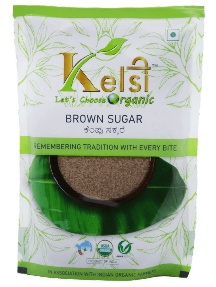 Kelsi Organic Brown Sugar, Packaging Type: Packet, Packaging Size: 500g