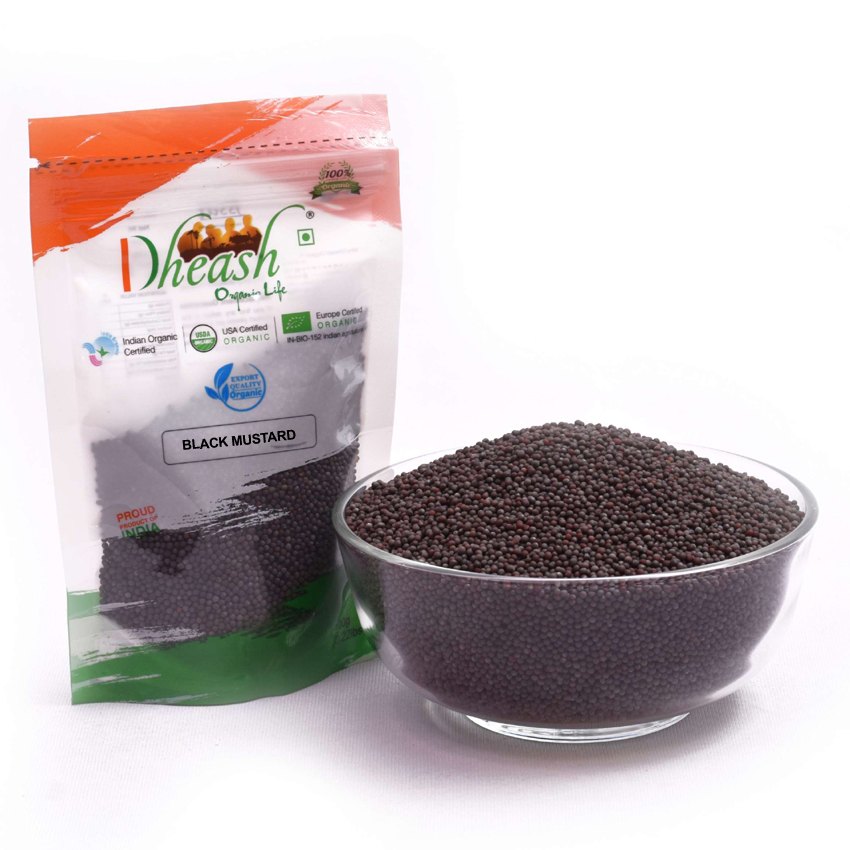 Dheash 100gms Organic Black Mustard Seed