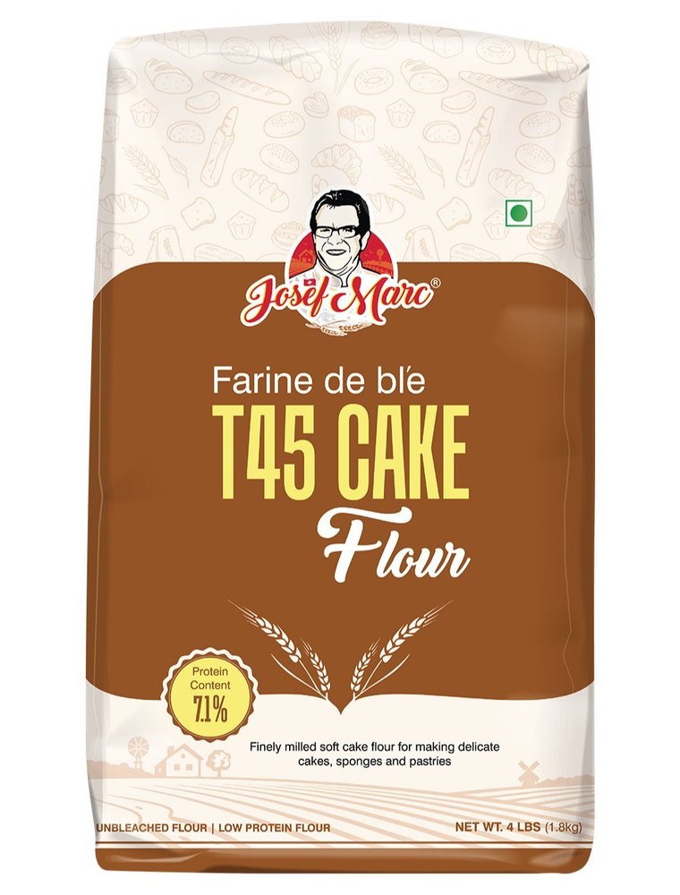 Josef Marc T45 Cake Flour 4lbs(1.8kg), Packaging Type: Packet