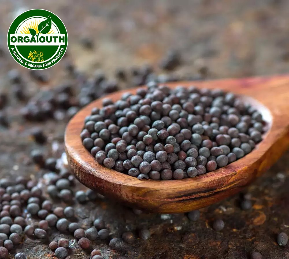50 KG Organic Black Mustard Seeds (Sarso)