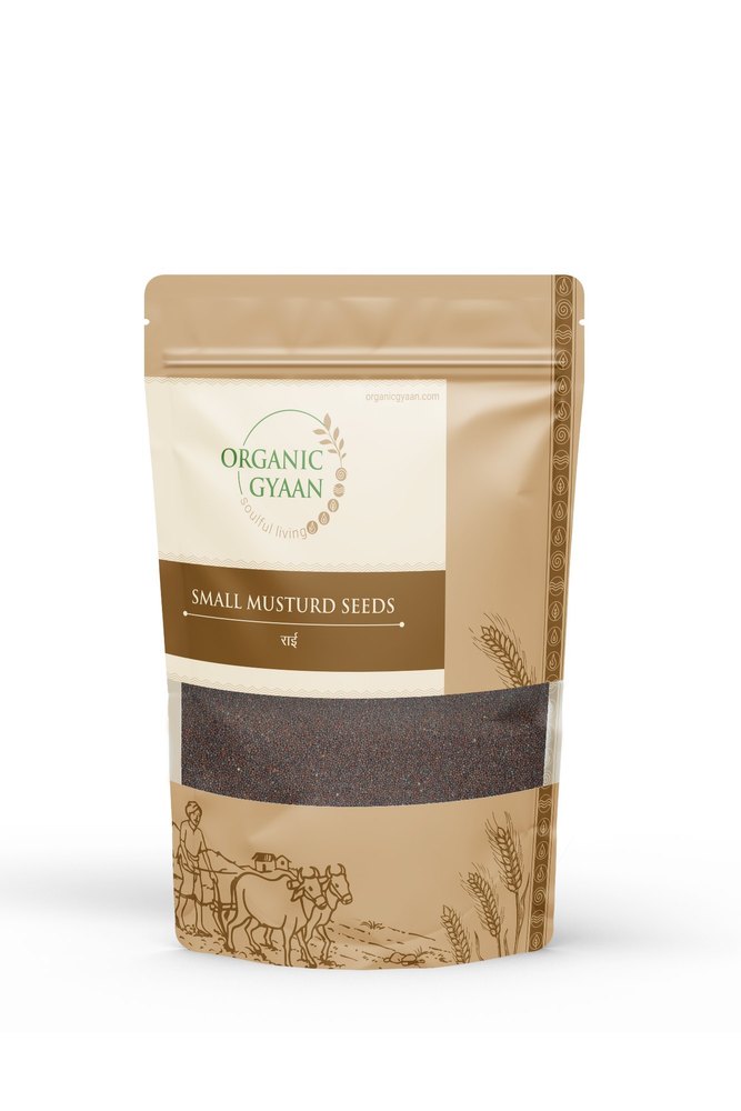 Organic Gyaan Small Mustard Seeds Rai, Packaging Size: 500gm