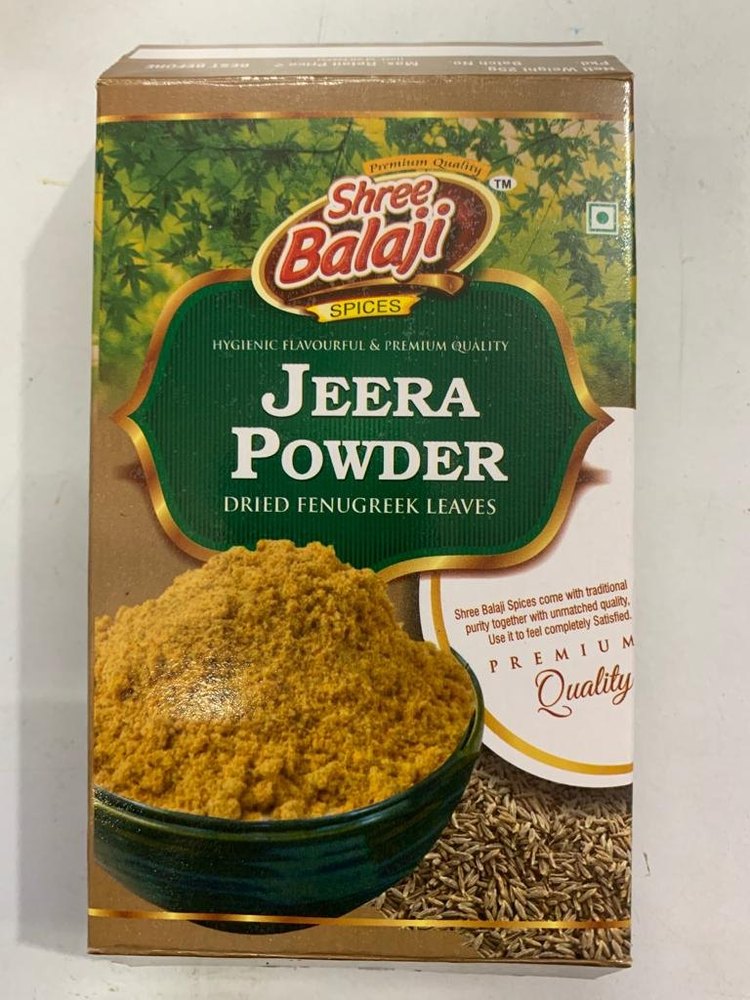Shree Balaji Green Organic Jeera Powder, Packaging Size: 200g