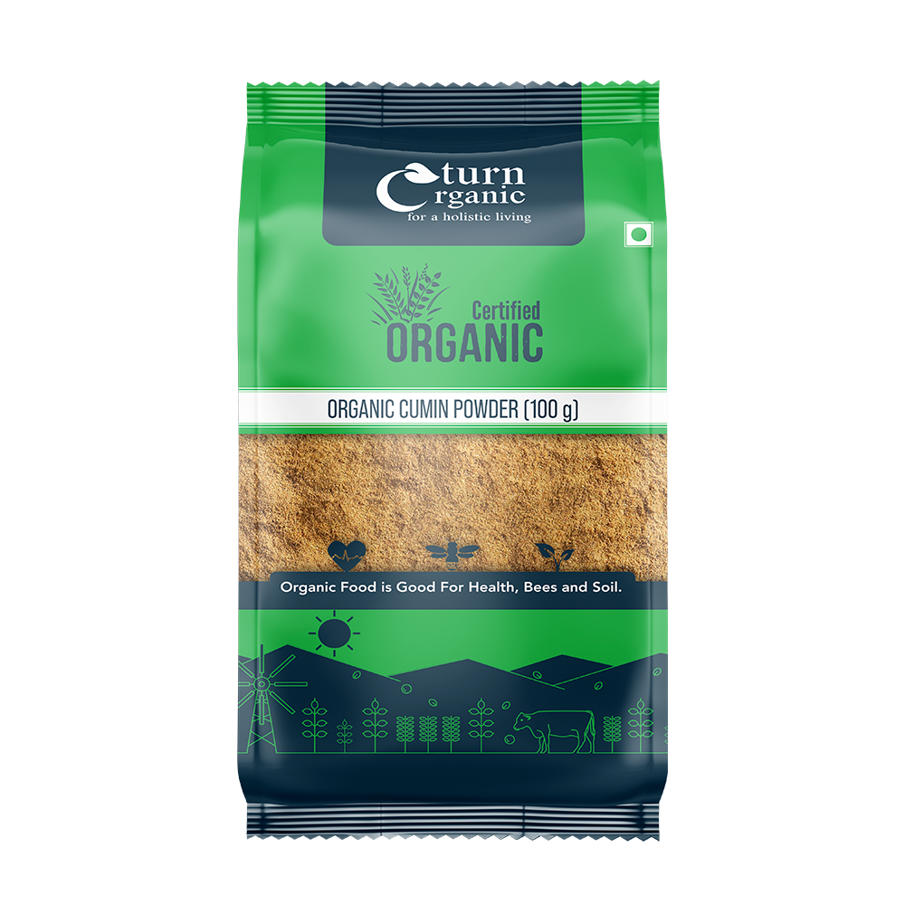 Yellow 100gm Turn Organic Cumin Powder