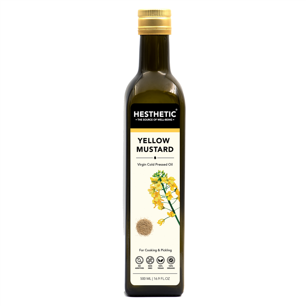 Hesthetic USDA & EU Certified Organic Mustard Oil, Packaging Size: 500 ml