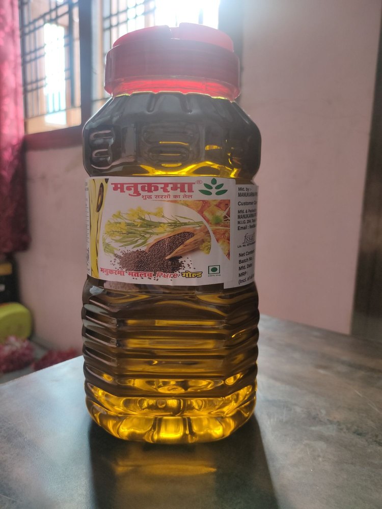 Manukarma Yellow 5 L Pure Mustard Oil, Packaging Type: Jar