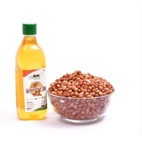 Dheash Lowers Cholesterol Organic Groundnut Oil 500ml, Packaging Type: Plastic Bottle