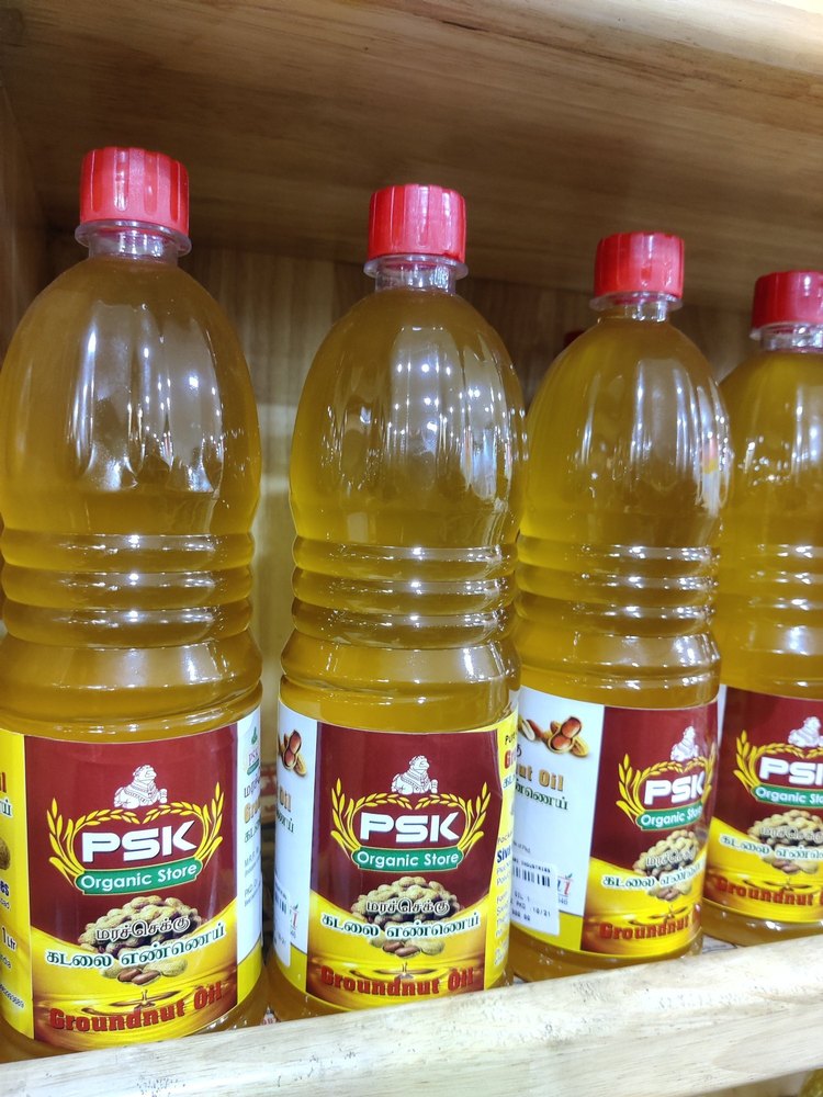 Psk Lowers Cholesterol Organic Groundnut Oil, Packaging Type: Plastic Bottle