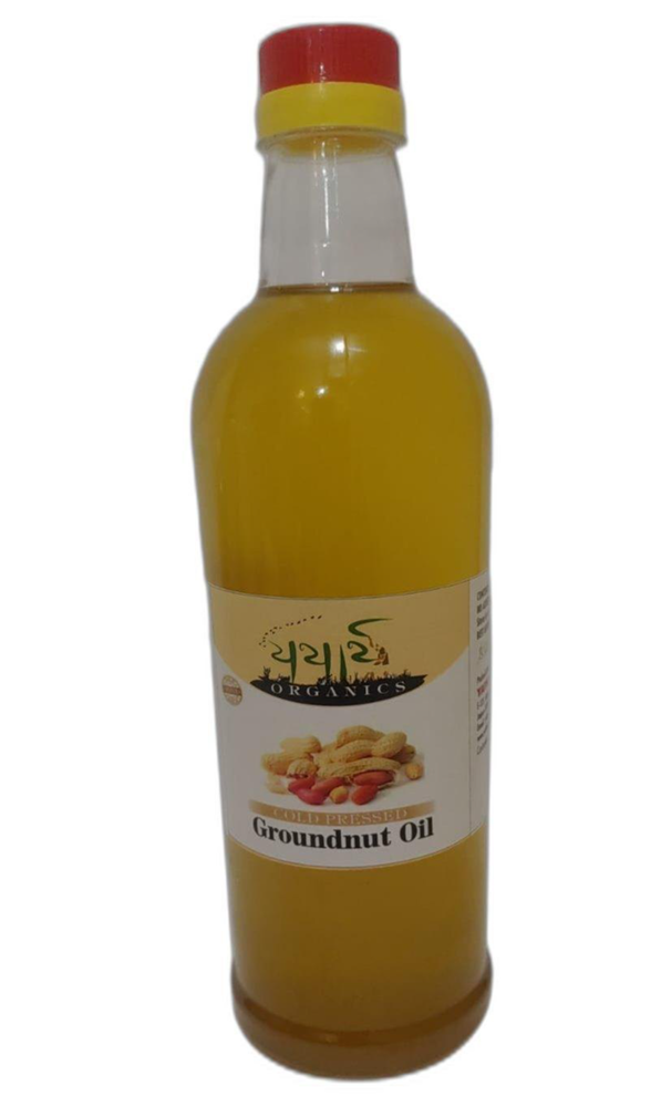 Yatharth Mono Saturated Organic Groundnut Oil, Packaging Type: Plastic Bottle, Packaging Size: 1 L